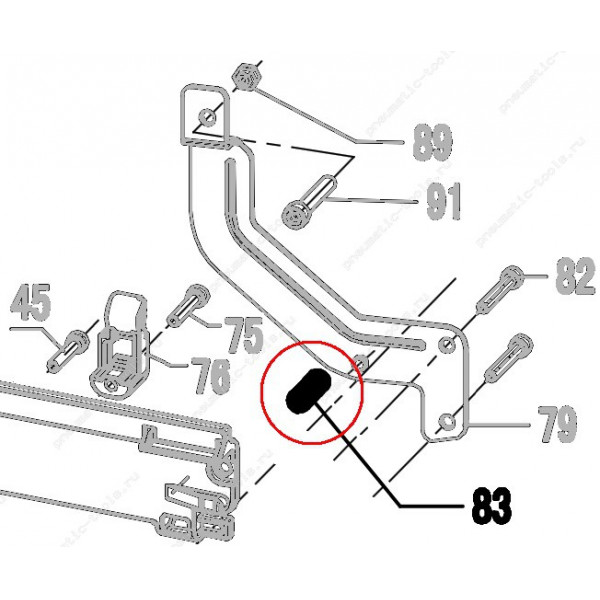 Запчасть 620 870 DOOR SPRING Пружина N851R-83