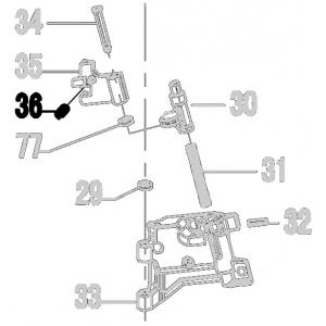 Запчасть 621 080 CHECK PAWL SPRING Пружина CN57R-36 CN100R-24 (вид 2)