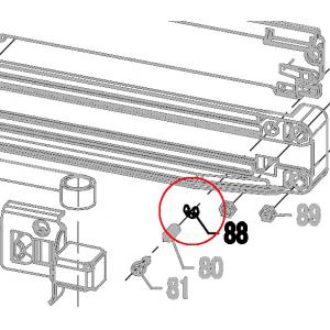 Запчасть 630 190 SNAP RING 3 Стопорное кольцо CN80R-108 CN90R-108 N851R-88 (вид 2)